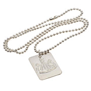 Newcastle United FC Silver Plated Dog Tag & Chain