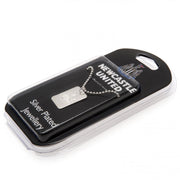 Newcastle United FC Silver Plated Dog Tag & Chain
