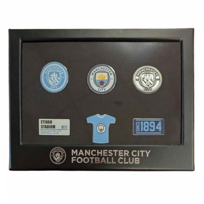 Manchester City FC 6pc Badge Set