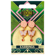 Wicked Rose Gold Plated Glinda Butterfly Drop Earrings