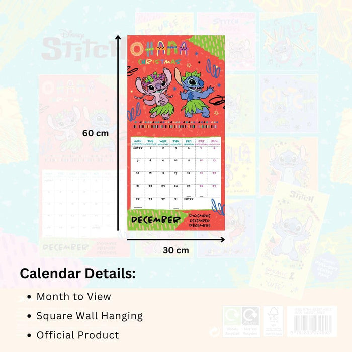 Lilo & Stitch Square Calendar 2026