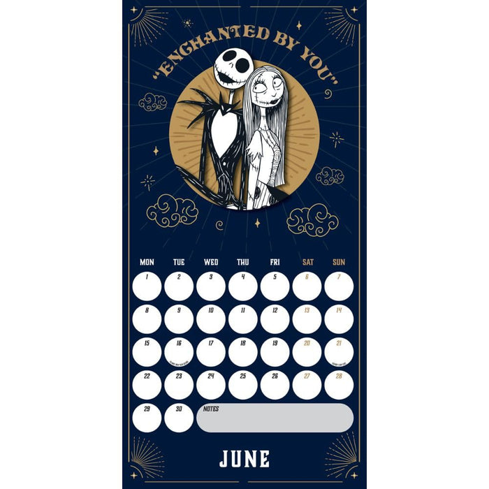 The Nightmare Before Christmas Square Calendar 2026