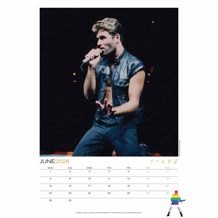George Michael A3 Calendar 2026