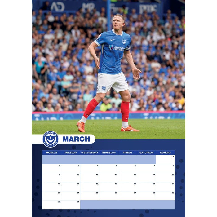 Portsmouth FC A3 Calendar 2026