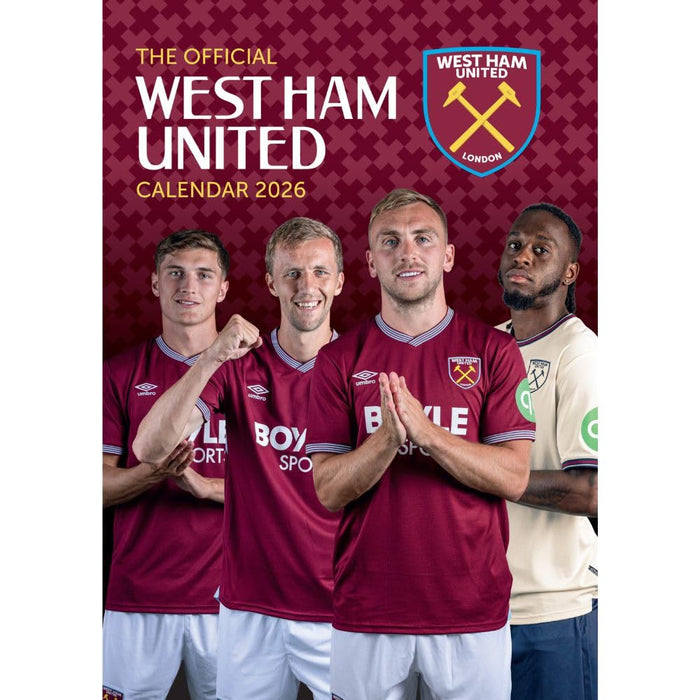 West Ham United FC A3 Calendar 2026