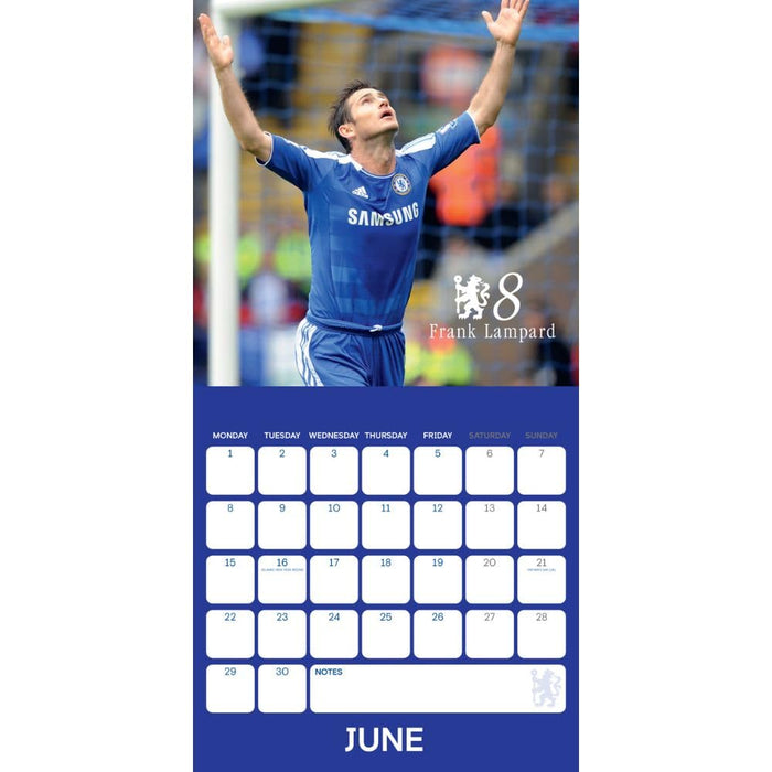 Chelsea FC Legends Square Calendar 2026