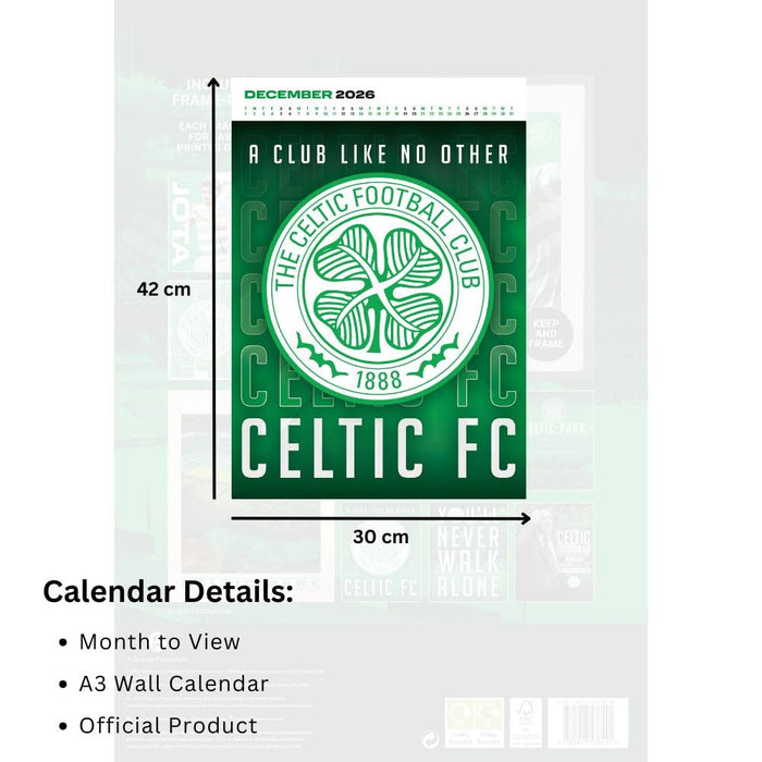 Celtic FC Deluxe Calendar 2026