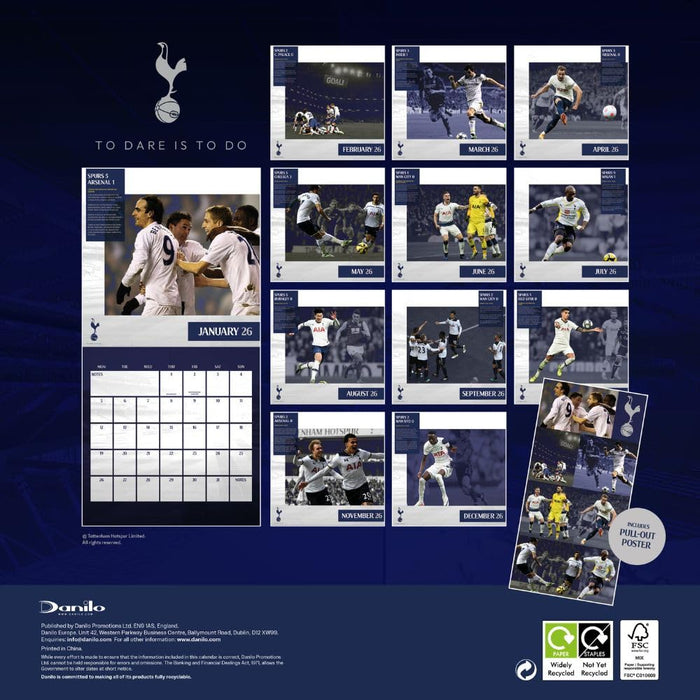 Tottenham Hotspur FC Calendar & Diary Musical Gift Box 2026