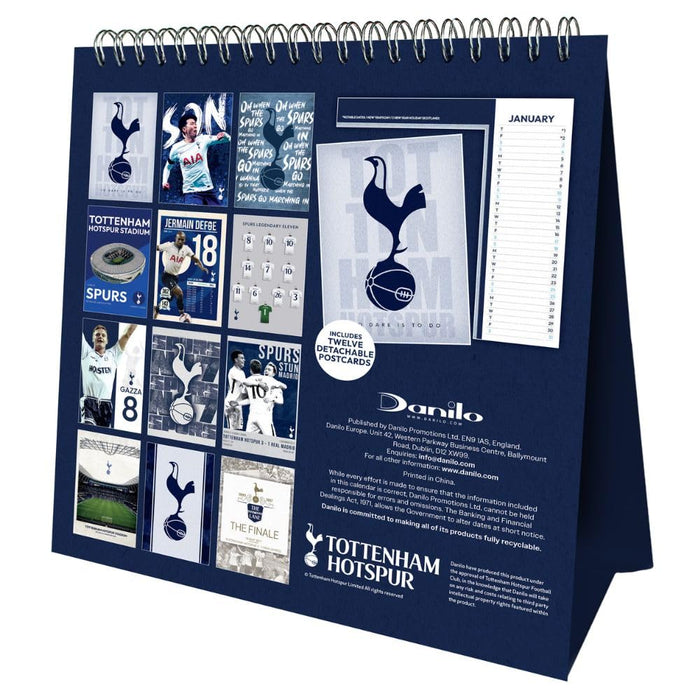 Tottenham Hotspur FC Desktop Calendar 2026