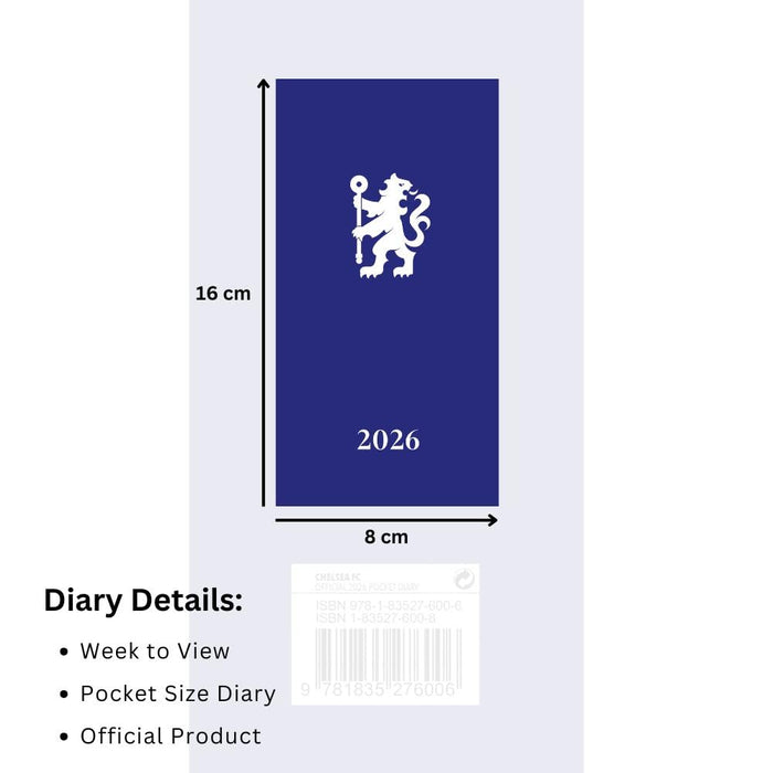 Chelsea FC Slim Diary 2026