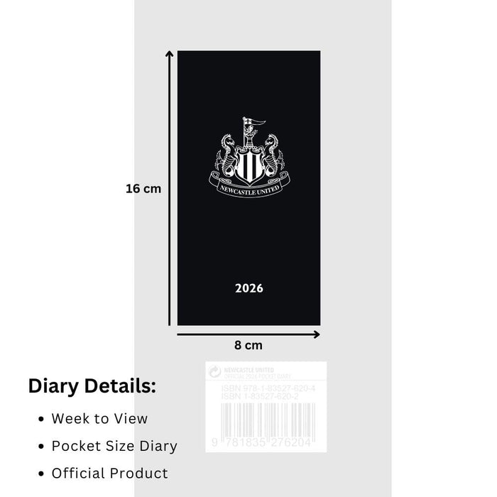 Newcastle United FC Slim Diary 2026