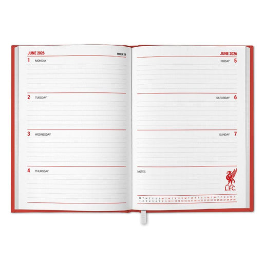 Liverpool FC A5 Diary 2026