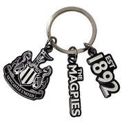 Newcastle United FC 3 Charm Keyring