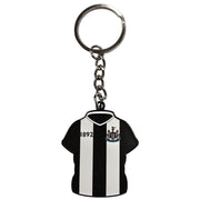 Newcastle United FC Home Shirt Keyring & Badge Set