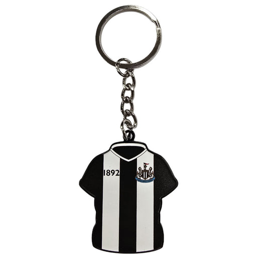 Newcastle United FC Home Shirt Keyring & Badge Set