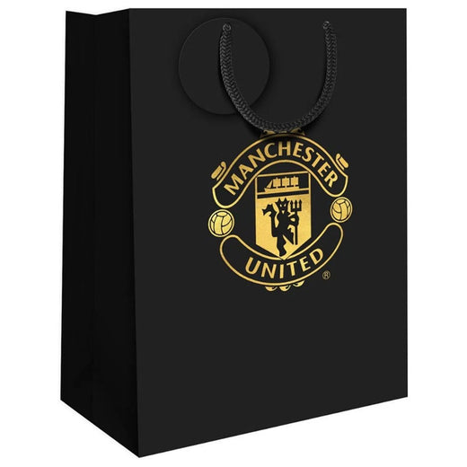 Manchester United FC Medium Black Gift Bag