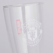 Manchester United FC Mono Crest Tall Beer Glass