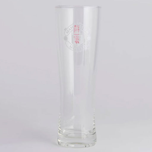 Manchester United FC Mono Crest Tall Beer Glass
