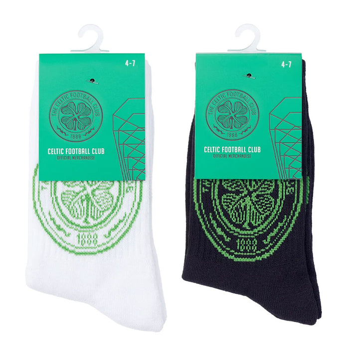 Celtic FC Twin Pack Sports Socks 7-11
