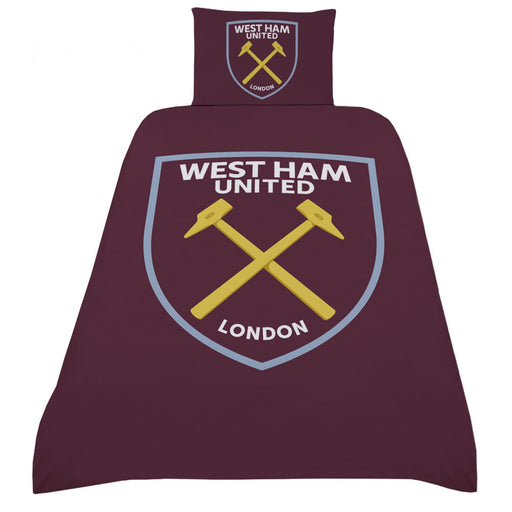 West Ham United FC Crest Single Duvet Set