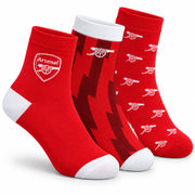 Arsenal FC 3pk Adults Fashion Socks 4-7