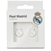 Real Madrid CF Silver Plated Formed Cufflinks