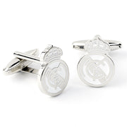 Real Madrid CF Silver Plated Formed Cufflinks