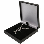 West Ham United FC Silver Plated Boxed Hammers Pendant