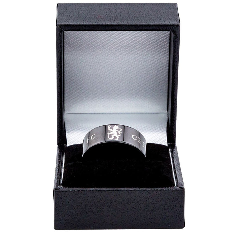 Chelsea FC Black Ceramic Ring Large - Excellent Pick