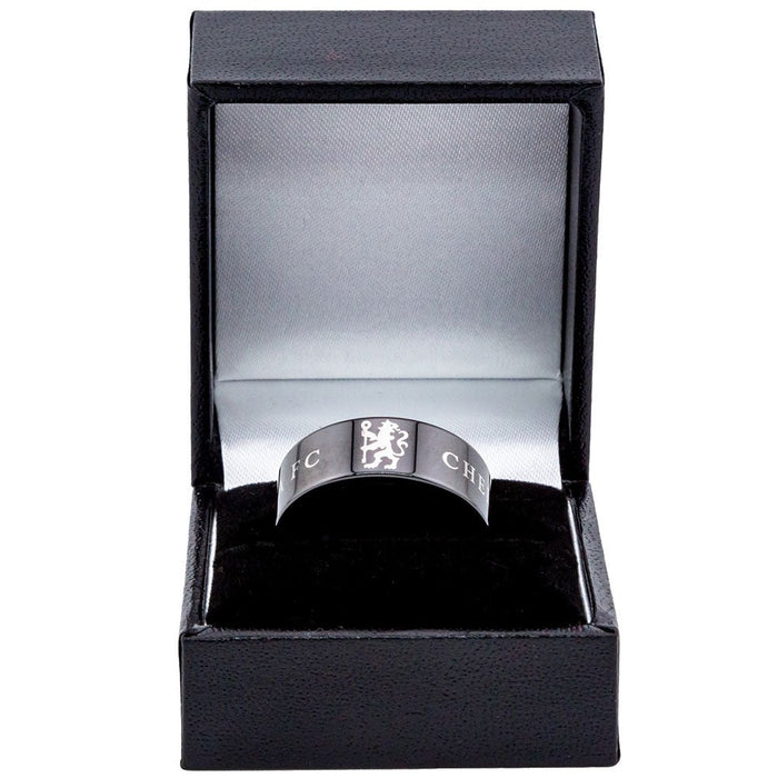 Chelsea FC Black Ceramic Ring Medium - Excellent Pick