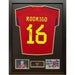 Spain Rodri Signed Shirt (Framed) - Excellent Pick
