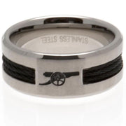 Arsenal FC Black Inlay Ring Large - Excellent Pick