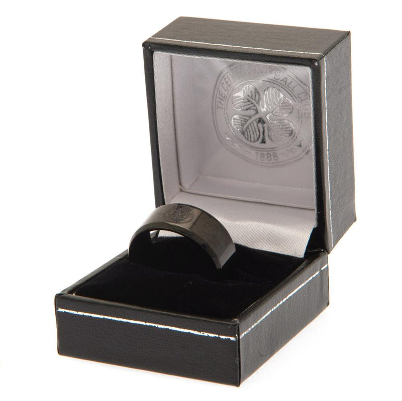 Celtic FC Black IP Ring Medium - Excellent Pick