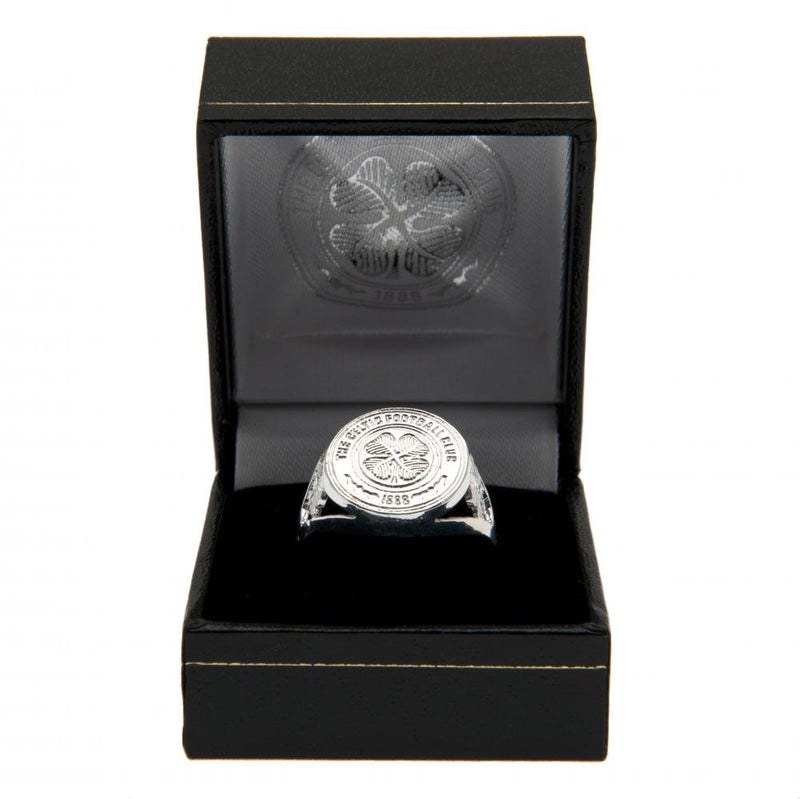 Celtic FC Silver Plated Crest Ring Small - Excellent Pick