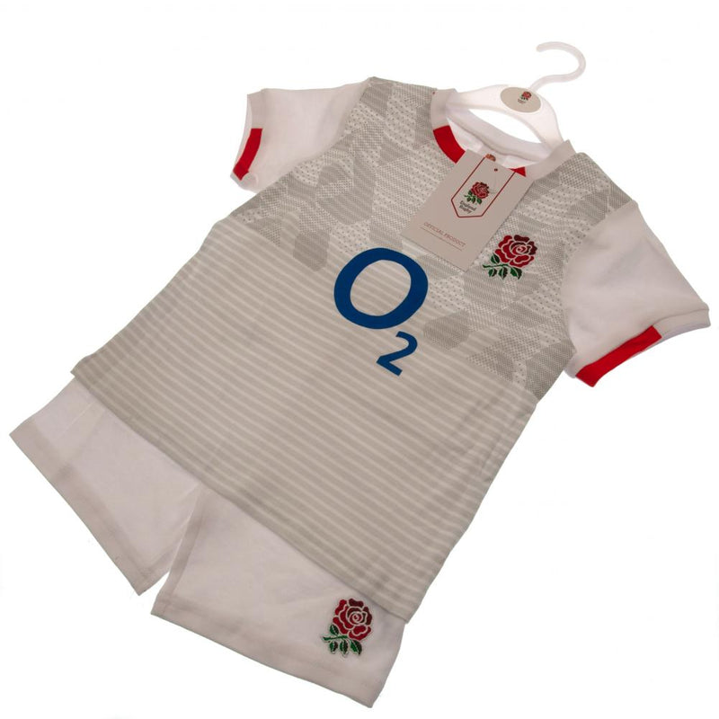 England RFU Shirt & Short Set 9/12 mths ST - Excellent Pick