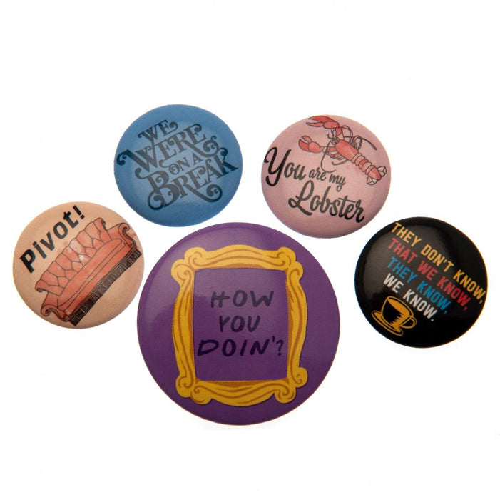 Friends Button Badge Set - Excellent Pick