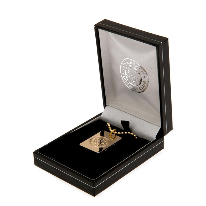 Leicester City FC Gold Plated Dog Tag & Chain - Excellent Pick