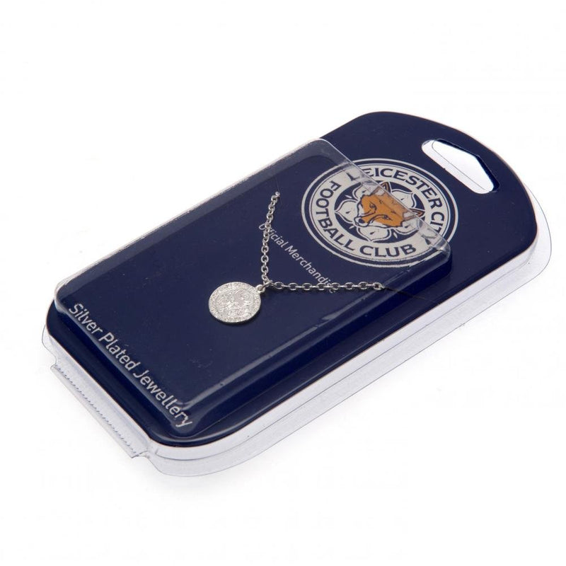 Leicester City FC Silver Plated Pendant & Chain - Excellent Pick