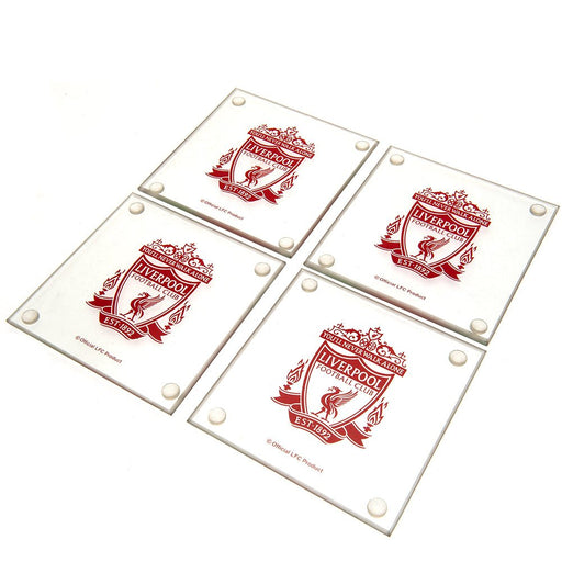 Liverpool FC 4pk Glass Coaster Set - Excellent Pick