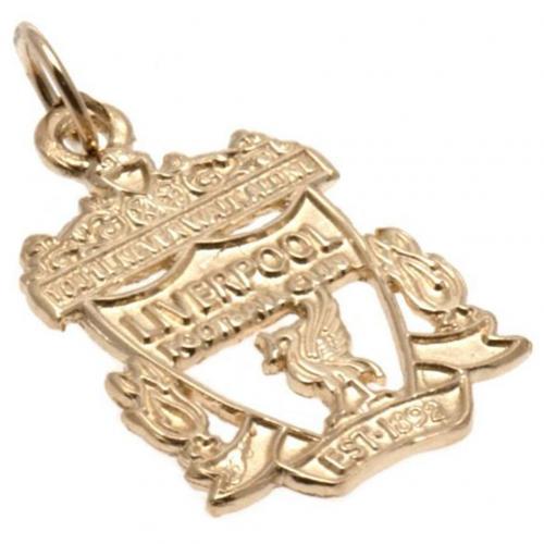 Liverpool FC 9ct Gold Pendant Crest Medium - Excellent Pick