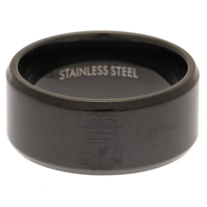 Liverpool FC Black IP Ring Medium - Excellent Pick