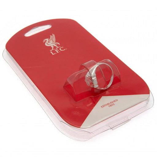 Liverpool FC Silver Plated Crest Ring Medium - Excellent Pick