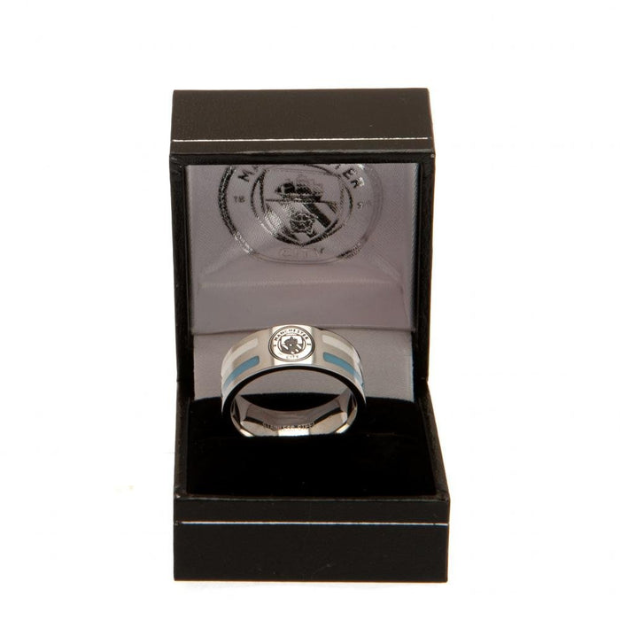 Manchester City FC Colour Stripe Ring Small - Excellent Pick