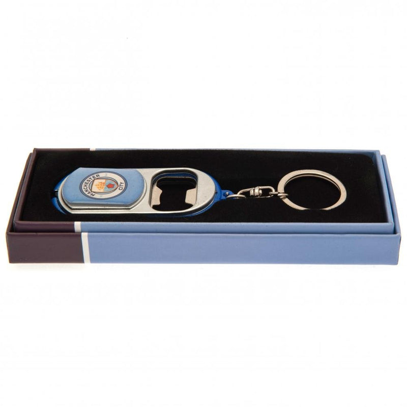 Manchester City Fc Key Ring Torch Bottle Opener - Excellent Pick