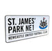 Newcastle United FC Street Sign - Excellent Pick