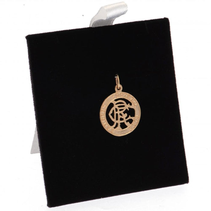Rangers FC 9ct Gold Pendant Round Crest - Excellent Pick
