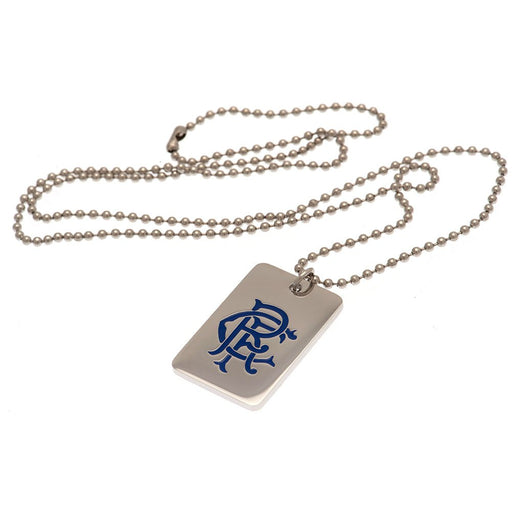 Rangers FC Enamel Crest Dog Tag & Chain - Excellent Pick