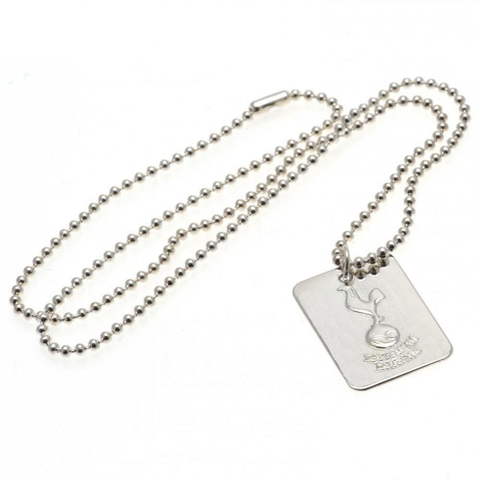 Tottenham Hotspur FC Silver Plated Dog Tag & Chain - Excellent Pick