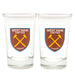 West Ham United FC 2pk Shot Glass Set - Excellent Pick