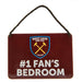 West Ham United FC Bedroom Sign No1 Fan - Excellent Pick